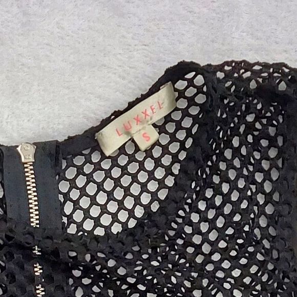 Luxxel Fish-net Wrap Romper, Small - Picture 5 of 15